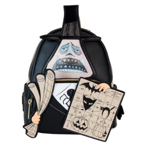 Loungefly Disney Nightmare Before Christmas Mayor with Plans Lenticular Mini Backpack, Multi, Mini