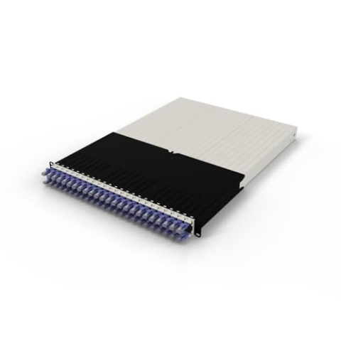 Patchbox ONE 30 RU Cat.6a Patchpanel mit 24 Anschlüssen und einziehbarem Kabelmanagementsystem für 48,3 cm Racks, inklusive flachen 10 GB Kabeln und Kassetten, einfache Netzwerkserver-Setup (UTP