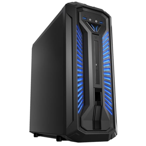 ERAZER Bandit E10 Gaming Desktop PC (Intel Core i5-10400, 16GB DDR4 RAM, 512GB PCIe SSD, NVIDIA GeForce GTX 1650 4GB GDDR5, DVD, Hot-Swap, WLAN, Win 11 Home)