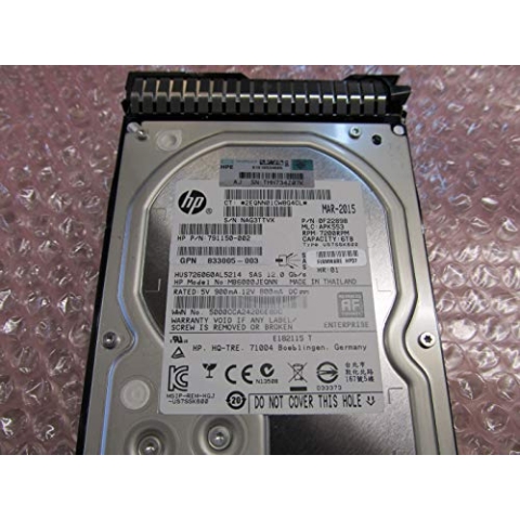 HEWLETT PACKARD ENTERPRISE HPE 6TB 12GB SAS 7.2K 3.5inc