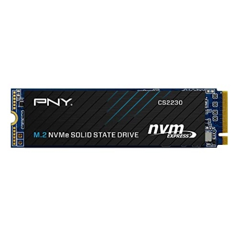 PNY CS2230 500GB M.2 NVMe Gen3 Internal Solid State Drive (SSD), up to 3300MB/s - M280CS2230-500-RB