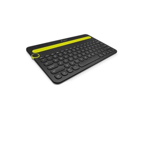 Logitech K480 Kabellose Multi-Device Tastatur für Windows, macOS, iPadOS, Android oder Chrome OS, Bluetooth, Kompakt, PC, Mac, Laptop, Smartphone, Tablet, Deutsches QWERTZ-Layout - Schwarz