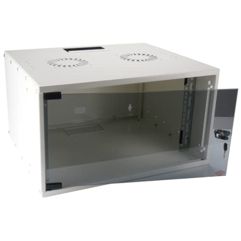 EFB 19 Zoll 06HE Wandgehäuse Basic, Tiefe 600mm 1-teilig, Flat Pack, RAL9010