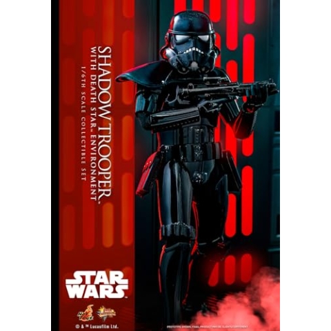 Hot Toys Star Wars Figurine Movie Masterpiece 1/6 Shadow Trooper with Death Star Environment 30 cm
