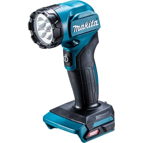 Makita ML001G LED-Akku-Handleuchte 40V max. (ohne Akku & Ladegerät), 160 Lumen, Leuchtkopf um 170° schwenkbar