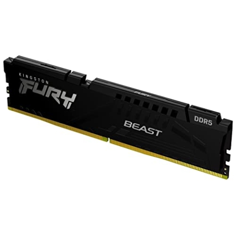 Kingston Fury Beast Schwarz DDR5 32GB 5200MT/s CL40 DIMM Desktop Gaming Speicher Einzelnes Modul AMD Expo und Intel XMP - KF552C40BB2-32