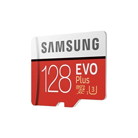 Samsung MB-MC128GA/EU EVO Plus 128 GB microSDXC UHS-I U3 Speicherkarte inkl. SD-Adapter Rot/Weiß