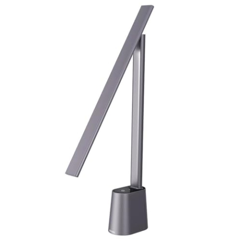 Baseus Table LampLED, auto dimming table lamp, smart lamptoEye care, Touch control, 47 inch wide lighting, 250 lumens, (Gray)