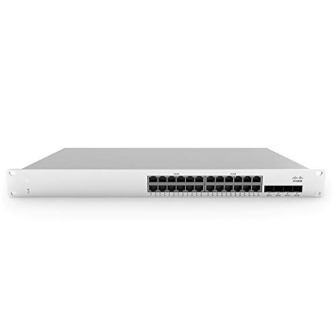 Cisco Meraki Cloud Managed MS210-24 – Switch – gemanaged – 24 x 10/100/1000 + 4 x Gigabit-SFP (montierbare Verbindung) – Desktop-Computer, Rack-Montage
