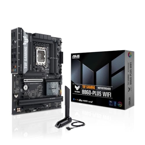 ASUS TUF Gaming B860-PLUS WiFi Mainboard Sockel Intel LGA 1851 (Intel B860, ATX, DDR5 Speicher, PCIe 5.0, 2X PCIe 4.0 M.2, WiFi 7, Aura Sync)