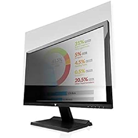 V7 PS27.0W9A2- 2E 27" Blickschutzfilter (16:9, 58,19 x 36,34 cm / 22,91 x 14,31 Zoll, matt/glossy, Reinigungstuch, Befestigungslaschen)