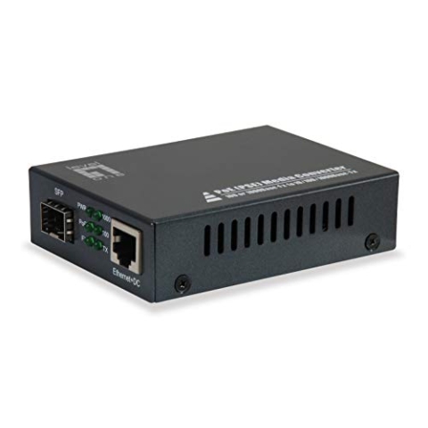 LevelOne Gigabit RJ45 zu SFP Mediakonverter, PoE PSE
