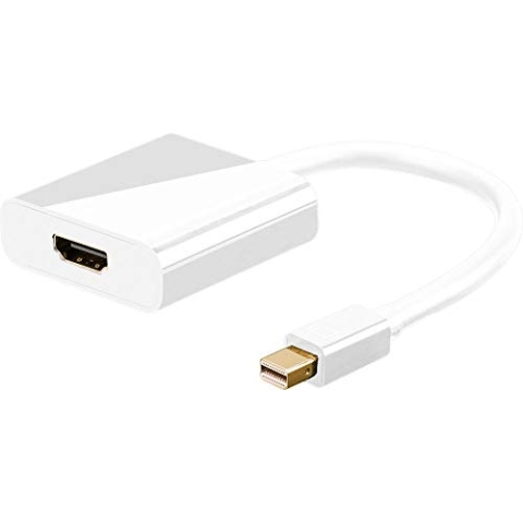 Goobay 67882 Mini DisplayPort/HDMI Adapterkabel 1.2, Vergoldet, Mini DisplayPort-Stecker > HDMI-Buchse (Typ A)