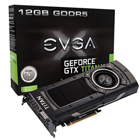 EVGA 12G-P4-2990-KR NVIDIA GTX Titan X 3,2S Grafikkarte (PCI-e 12288, 12GB GDDR5, VGA, DVI, HDMI, DisplayPort, 1 GPU)