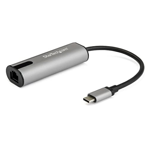 StarTech.com 2.5GbE USB-C auf Netzwerk Adapter - USB-C 3.0 2.5/1 Gbit/s und 100 Mbit/s Multigeschwindigkeits NIC - Thunderbolt 3 3.1 Laptop auf RJ45/LAN - MacBook Pro, Surface (US2GC30)
