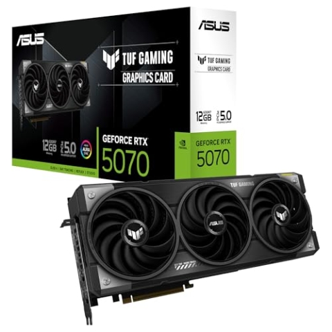 ASUS Prime GeForce RTX 5070 12GB GDDR7 Gaming Grafikkarte (NVIDIA Blackwell Architektur und DLSS 4, 2,5-Slot Design, SSF, PCIe 5.0, 3X DisplayPort 2.1b, 1x HDMI 2.1b, PRIME-RTX5070-12G)