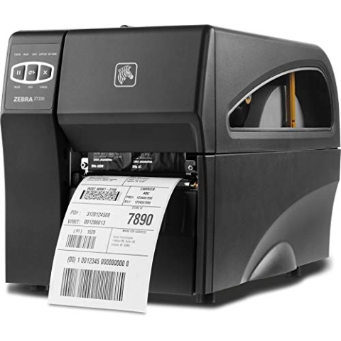 Zebra ZT22042-T0E000FZ - ZT220 INDUSTRIAL PRINTER - ZT220 203dpi printer, 128MB SDRAM memory, 128MB Flash memory, 300m Max Ribbon Size, Thermal Transfer Option, Serial and USB, include: Safety Guide and Users CD, UK and Euro power cords