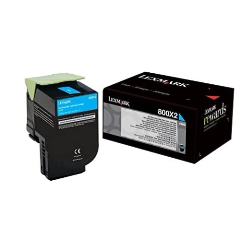 Lexmark 800X2 Toner Catridge - Cyan