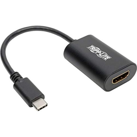 Tripp Lite U444-06N-HD4K6B Tripp Lite USB-C-zu-HDMI-Adapter (Stecker/Buchse) – 4K 60 Hz, HDCP 2.2, Schwarz (U444-06N-HD4K6B)