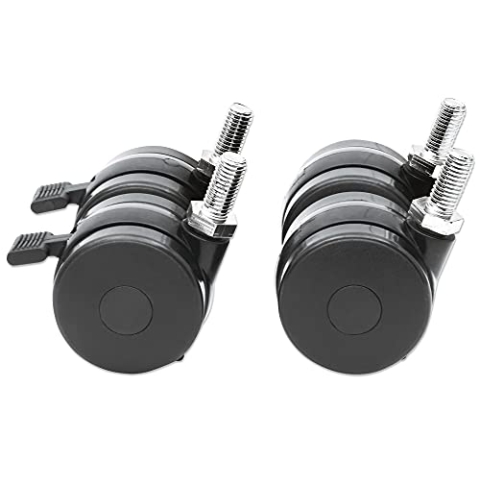 Intellinet 712170 Rollen für 19"-Schränke 4er-Set, mit Feststellbremse, maximale Traglast 600 kg