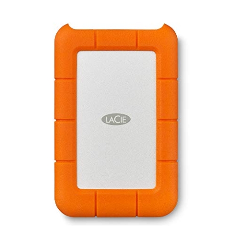 LaCie Rugged Mini 2TB tragbare externe Festplatte, 2.5", PC Mac iPad und iPhone, Data Rescue Service (LAC9000298)