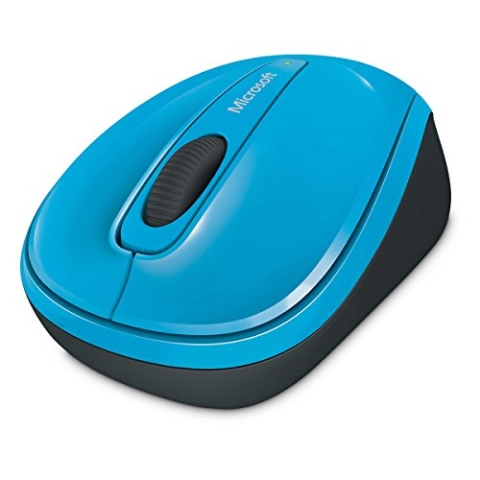 Microsoft Wireless Mobile Mouse 3500 (Maus, zyanblau, kabellos, für Rechts- und Linkshänder geeignet)