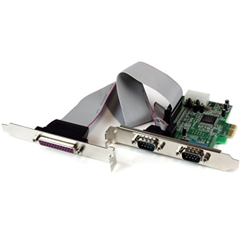 StarTech.com 2S1P Seriell/Parallel RS232 PCI Express Karte mit 16550 UART - DB9/RS-232 PCIe Karte