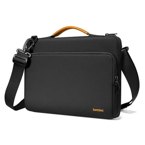 tomtoc 360° Tasche Hülle Kompatibel mit 15,6 Zoll Acer, ASUS, Dell, HP, Lenovo Laptop Notebook Chromebook Ultrabook Computer, Wasserabweisend Rundumschutz Laptoptasche Schultertasche Sleeve