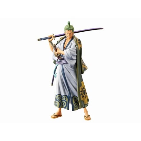 Banpresto - Figurine One Piece - Zoro Grandline Men Wanokuni Vol 2 DXF 17cm - 4983164180275