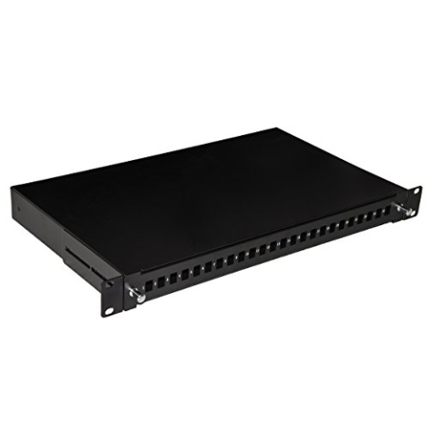 LINK lkfo24 N Schublade Optische Faser 24 Ports-Adapter LC Duplex 1 Einheit für Bauform 19, schwarz