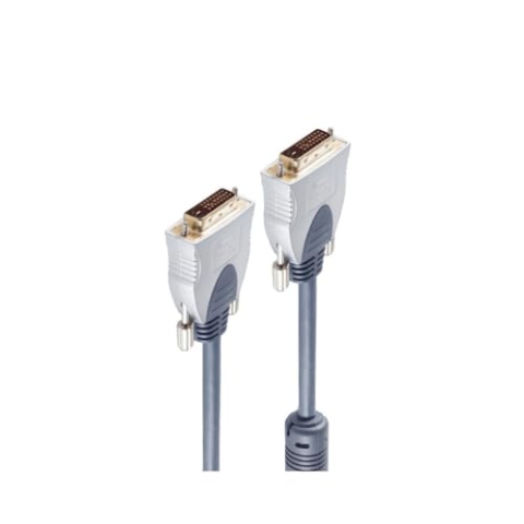Shiverpeaks® DVI-D Verbindungskabel, 24+1, Dual-Link, vergoldete Kontakte, mit 2x Ferrit, 10m
