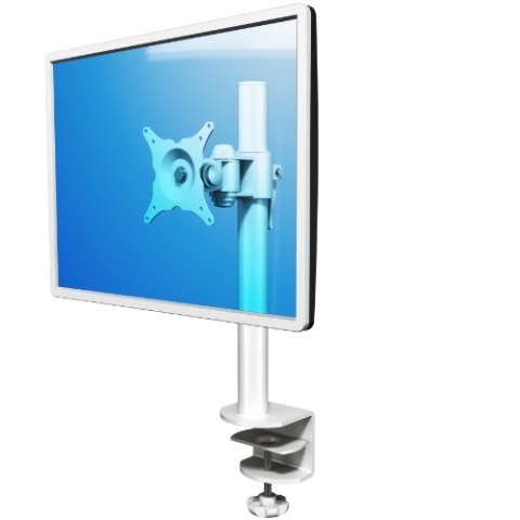 Dataflex 200 ViewMate Ecoline Monitorarm (Tragkraft max. 15kg, bis 61 cm (24 Zoll) Bildschirmdiagonale, VESA: MIS-D 75x75/100x100mm kompatibel) weiß