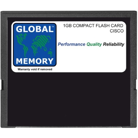 GLOBAL MEMORY 1 GB Compact Flash Card Speicher für Cisco Catalyst 6500 Series Switches & 7600 Series ROUTERN 720 RSP (mem-c6 K-cptfl1g)