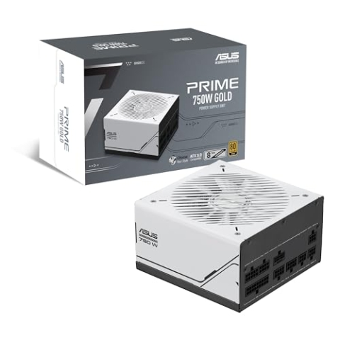 ASUS Prime 750W Gold Netzteil (750 Watt, für Allround-PCs und Gaming-PCs, 80 Plus Gold Zertifizierung, ATX 3.0 kompatibel, Lüfter mit Doppelkugellagern