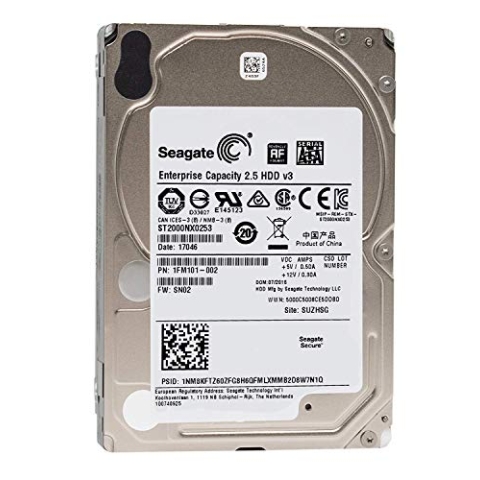 Seagate ST2000NX0273 - Exos 7E2000, 2.5'', 2TB, SAS, 7200RPM, 128MB Cache