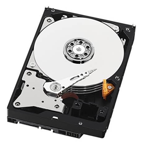 WD Red interne Festplatte 4 TB (3,5 Zoll, NAS Festplatte, 5.400 U/min, SATA 6 Gbit/s, NASware-Technologie, Unterstützung für bis zu 8 Laufwerksschächte im Dauerbetrieb) Rot