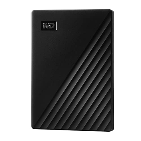 WD My Passport externe Festplatte 1 TB (mobiler Speicher, schlankes Design, herunterladbare Software, automatische Backups, Passwortschutz) Schwarz - auch kompatibel mit PC, Xbox und PS4, 1 Stück