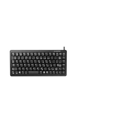 CHERRY G84-4100, Kompakte Mechanische Tastatur, UK-Layout (QWERTY), Mit Windows-Tasten, Kabelgebunden (USB & PS/2), CHERRY ML Switches, Schwarz