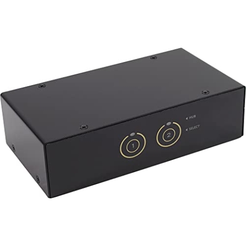 InLine 63622I KVM Desktop Switch, 2-fach, DisplayPort, USB 3.0 Hub, mit Audio