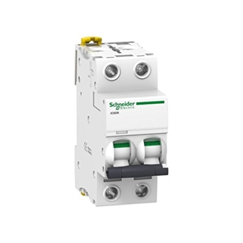 Schneider Electric A9F74101 Thermo-Magnetischer Sicherungsautomat iC60N, 1P, 1 A, C Kurve (Schalter), weiß, weiß, A9F74270