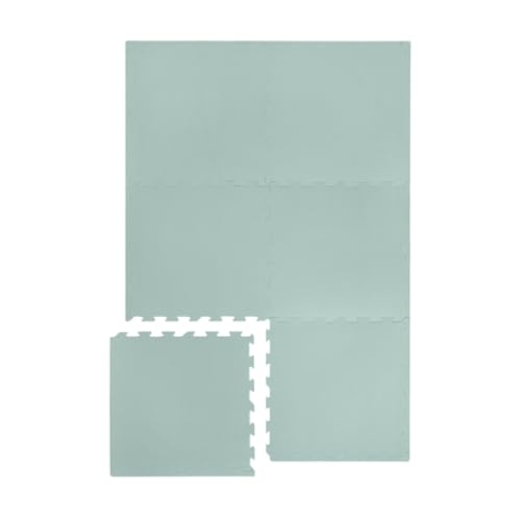 3 Sprouts - Puzzlematte Baby - Spielmatte aus Schaumstoff für Kinder, Krabbelmatte, Bodenmatte, XXL - Grün