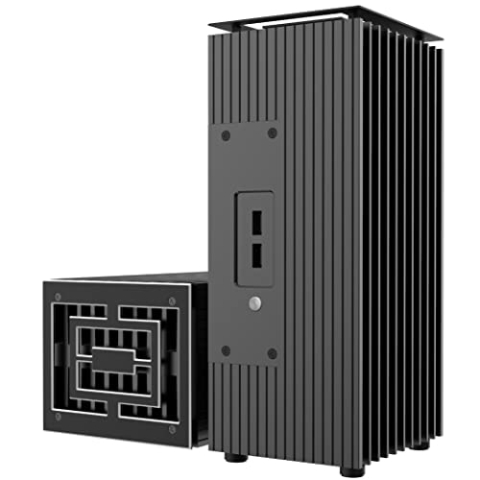 Akasa Turing TN, Reines Aluminiumgehäuse, Lüfterlose CPU Kühlung für Intel® NUC der 11. Generation (Tiger Canyon), Interner M.2 SSD Kühlkörper, A-NUC68-M1B