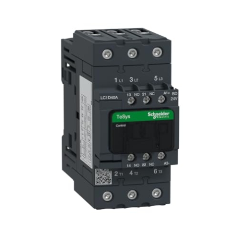 Schneider LC1D40ABD Leistungsschütz, 3P+1S+1Ö, 18, 5kW/400V/AC3, 40A, Spule 24V DC