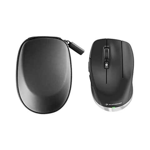 3Dconnexion CadMouse Compact Wireless (Kompakte Maus, optisch, kabellos, USB-C, Rechtshänder), Mattschwarz