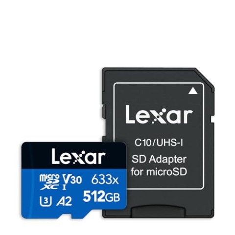 Lexar 633 x Flash-Speicher 512 GB MicroSDXC UHS-I Klasse 10