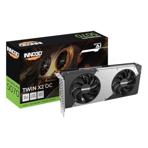Inno3D GeForce RTX 5070 Twin X2 OC 12GB GDDR7 Reflex 2 RTX AI DLSS4