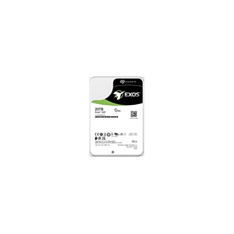 Seagate Technology Exos X20, 20 TB, 3,5 Zoll SATA-Festplatte, 6 GB/s, 7.200 U/min, 512e und 4 Kn FastFormat, geringe Latenz mit verbessertem Cache (ST20000NM007D), Grün (Generalüberholt)