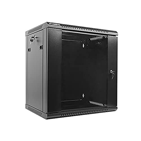 Lanberg - Rack cabinets - Lanberg Wall-Mounted Rack 19'' demounted Flat Pack 12u/600x450mm Black