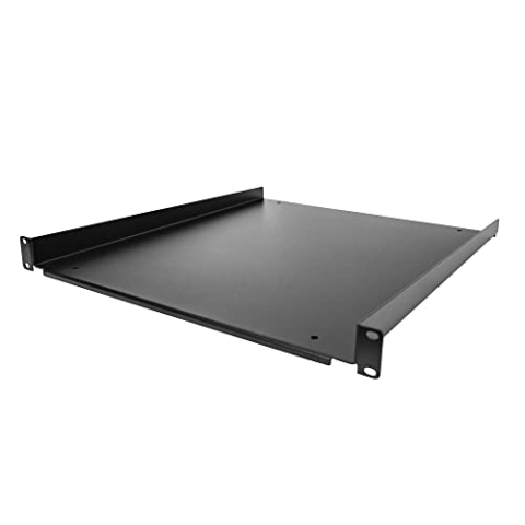 StarTech.com 1HE 19 Zoll Fachboden für netzwerk schrank - Freitragende Rack ablage für Serverschrank/Rack - Frontmontage - Belastbarkeit 25kg - 50cm tiefe Rackablage (SHELF-1U-20-FIXED-S)