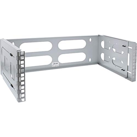 InLine 19" Rack zur Wandmontage, 4HE, 24-40cm Tiefe, Grau